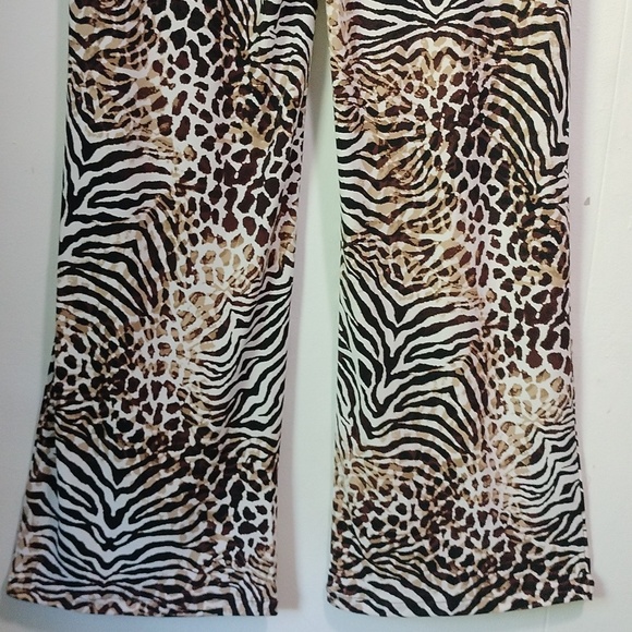 Anne Klein animal print relax fit pants size S - Picture 9 of 16